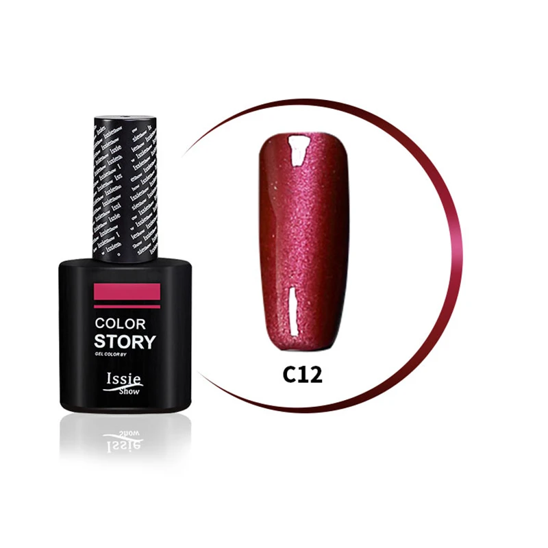 Лак для ногтей 15 мл, с эффектом "кошачий глаз", магнитным стержнем, ультрафиолетовым отвердителем, лаком-варнисом со 3D-эффектом.