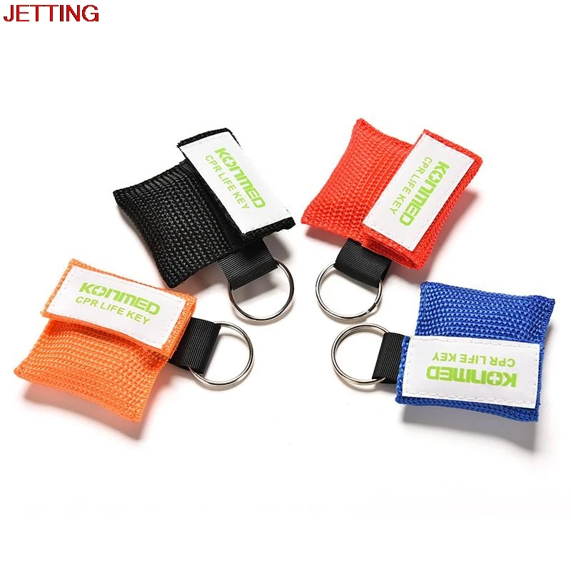 JETTING опциональный цвет CPR Resuscitator маска брелок первой помощи экстренный лицевой