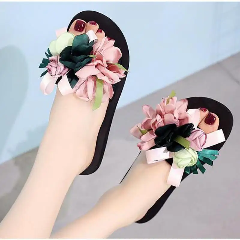 

Ladies Summer Fashionable Flowers Beach Shoes Plus Size Sandals Women Summer Sandals