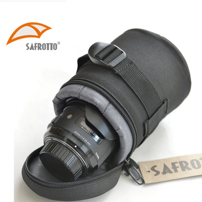 Safrotto Bolsa de fotografia Сумки для фотоаппаратов DSLR чехол объектива Черный ударопрочный