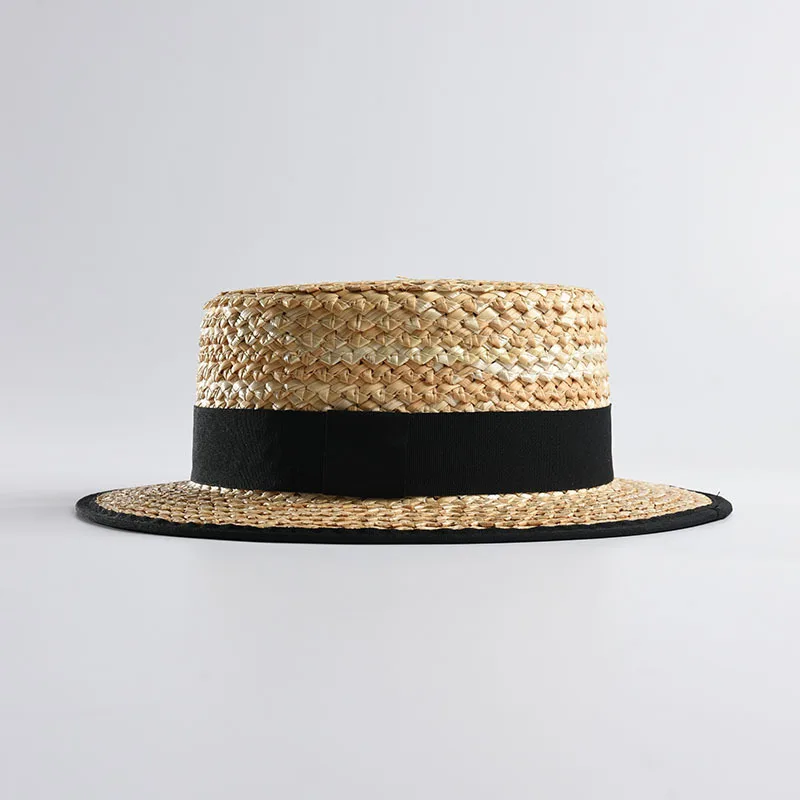 

USPOP women straw sun hats summer natural straw hat flat top sun hat women beach hat straw fedoras
