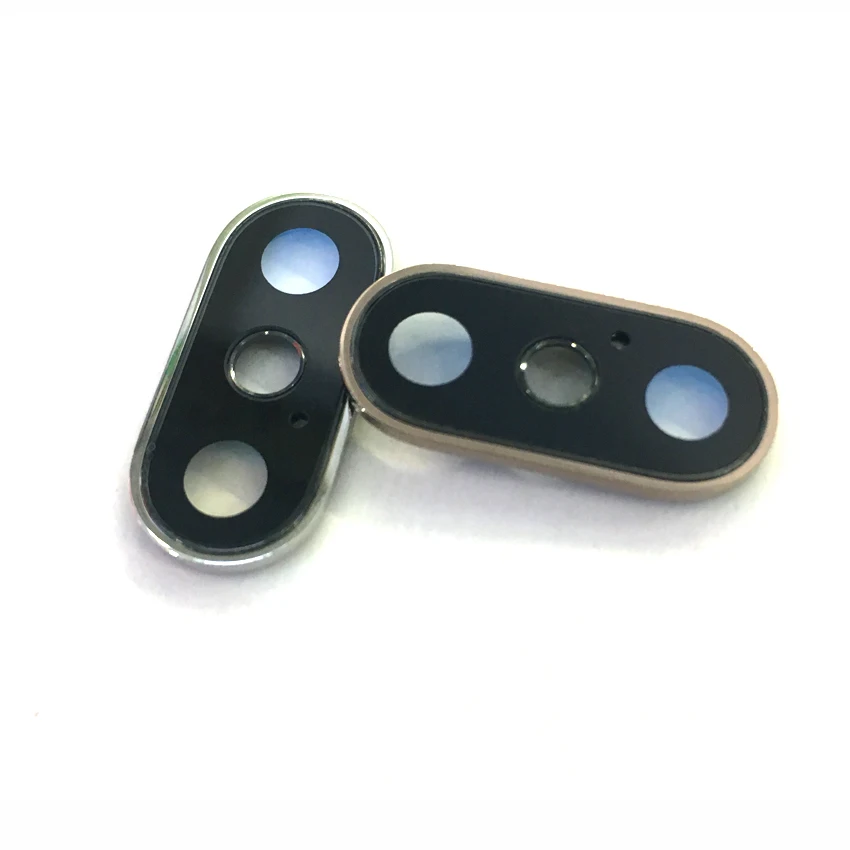Стеклянное кольцо для объектива задней камеры iPhone 8 8G Plus X XS MAX с держателем рамы