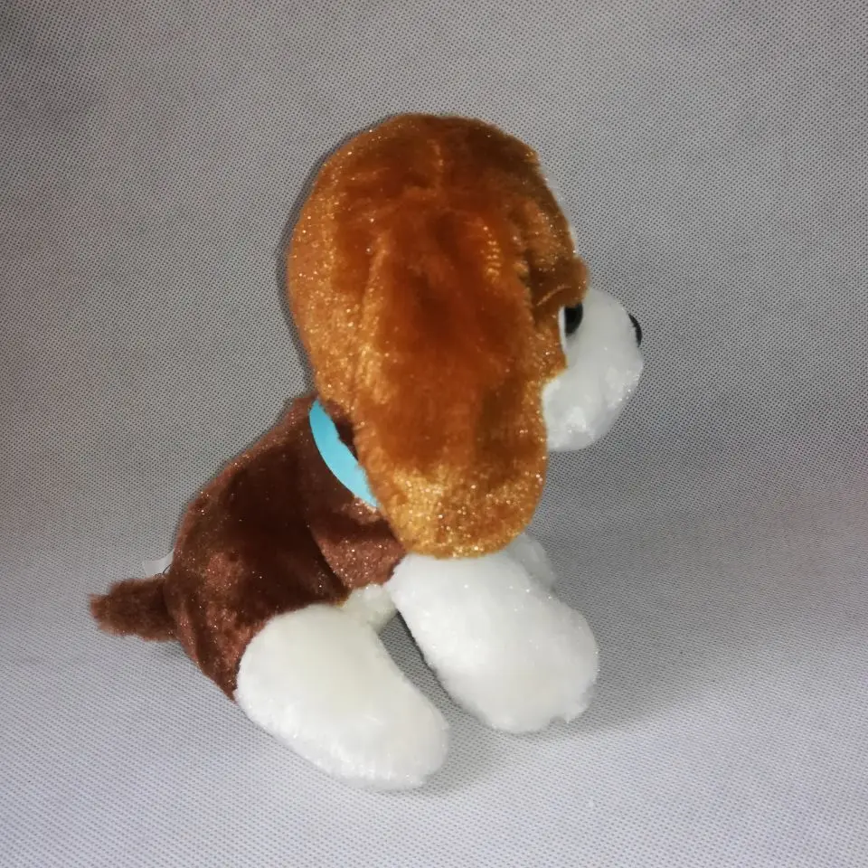 Около 20 см squatting Basset Hound плюшевая игрушка милая собака мягкая кукла детская