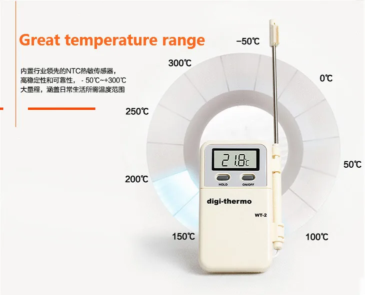 Электронный цифровой термометр инструменты гидрометр мясо еда зонд кухня