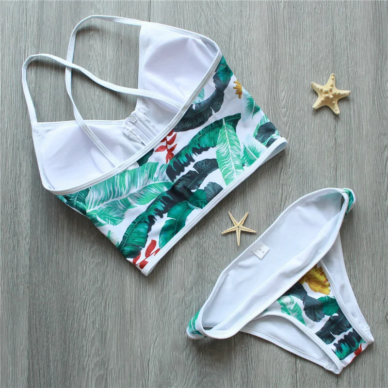 Женский купальный костюм бикини бразильский купальник на молнии с высокой