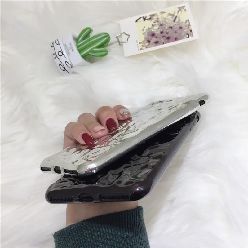 Роскошный Гальванизированный чехол для телефона из оловянной фольги iPhone 6 6s 7 8 Plus