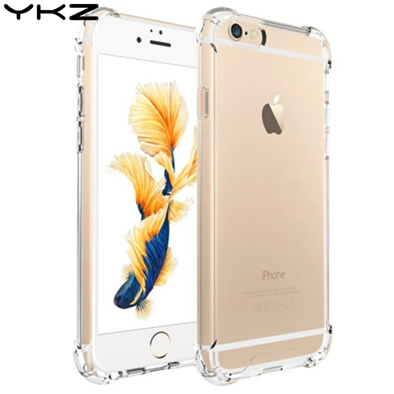 YKZ Clear Silicon Ultra Thin Soft TPU Case For 7 7Plus 8 8Plus X Transparent Phone iPhone 5 5s SE 6 6s 6Plus 6sPlus Y35 |