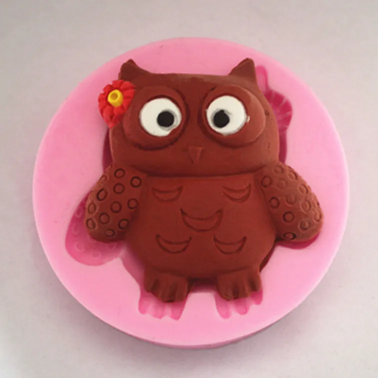 Картонная форма Совы помадка 3d формы силиконовые свечи Сахар Ремесло