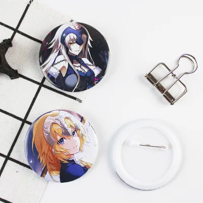 12 типов FGO Fate/Grand заказать модель фигурки брошь на булавке круглый значок из жести