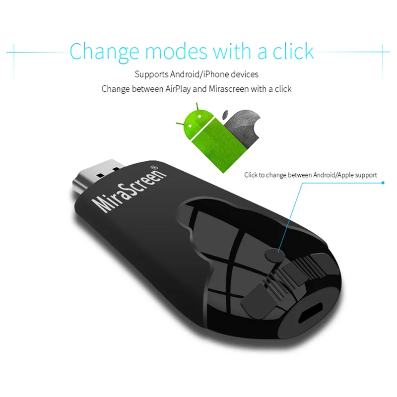 ТВ-флешка беспроводной Wi-Fi-адаптер для дисплея поддержка 1080P HD Miracast Airplay DLNA Android IOS