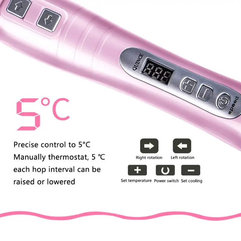 Multi-function Ceramic Hair Curler LCD Display Big Wave Curling Automatic Iron Curl Dual-use Wet And Dry Curlers Perm Irons | Красота и