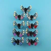 60 pcs crystal butterfly mini hair claw clamp hair clip hair pin hair accessory free shipping