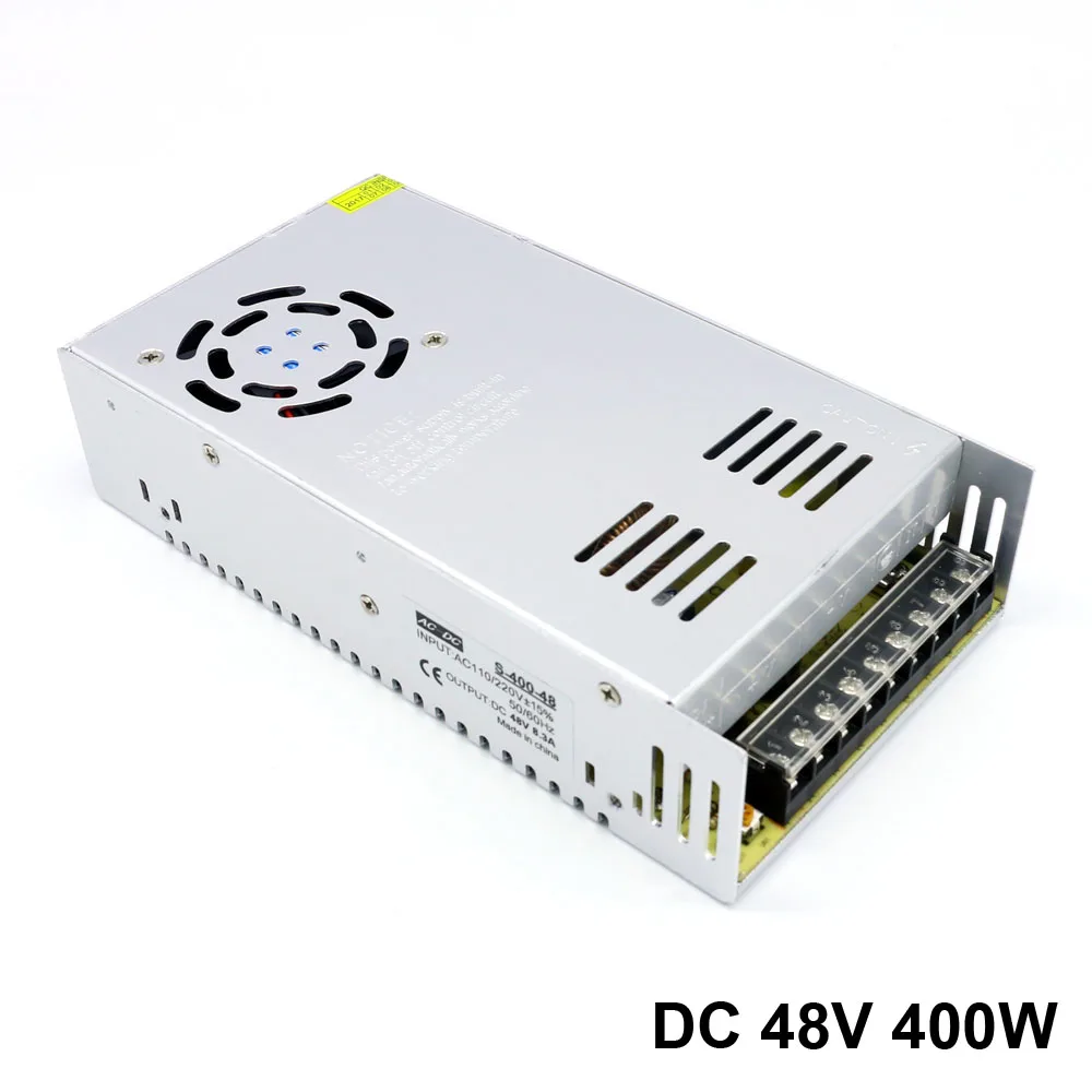 Dc 48V 400W Высокое качество Промышленный источник питания Вход Ac 110/220 V к Led