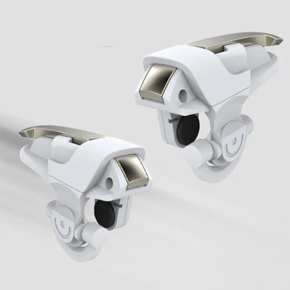 1Pair Mobile Phone Gaming Trigger Shooter Accessories Fire Button Ergonomic Design Controller Handle For PUBG/Rules Of Survival |