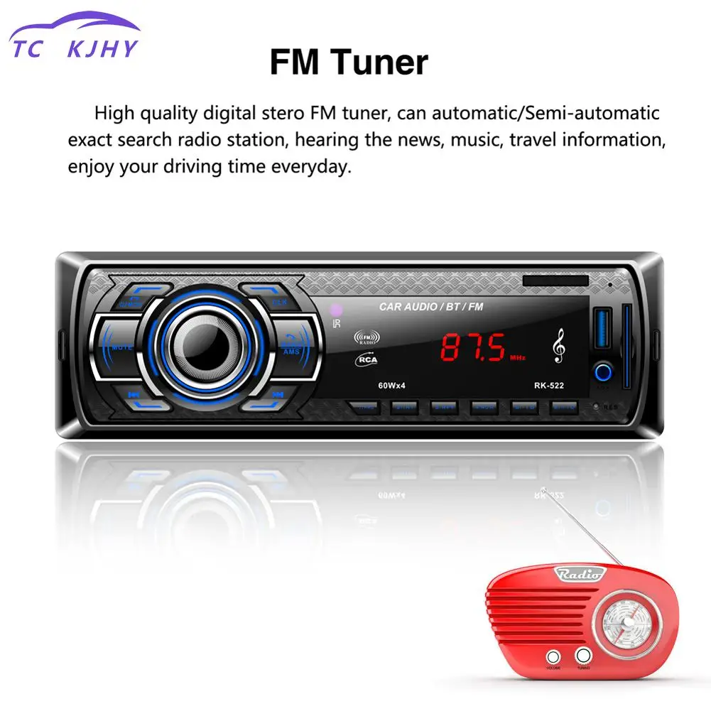 Автоматическая Громкая связь Usb Sd карты Mp3 плеер 12v автомобильный аудио Fm радио