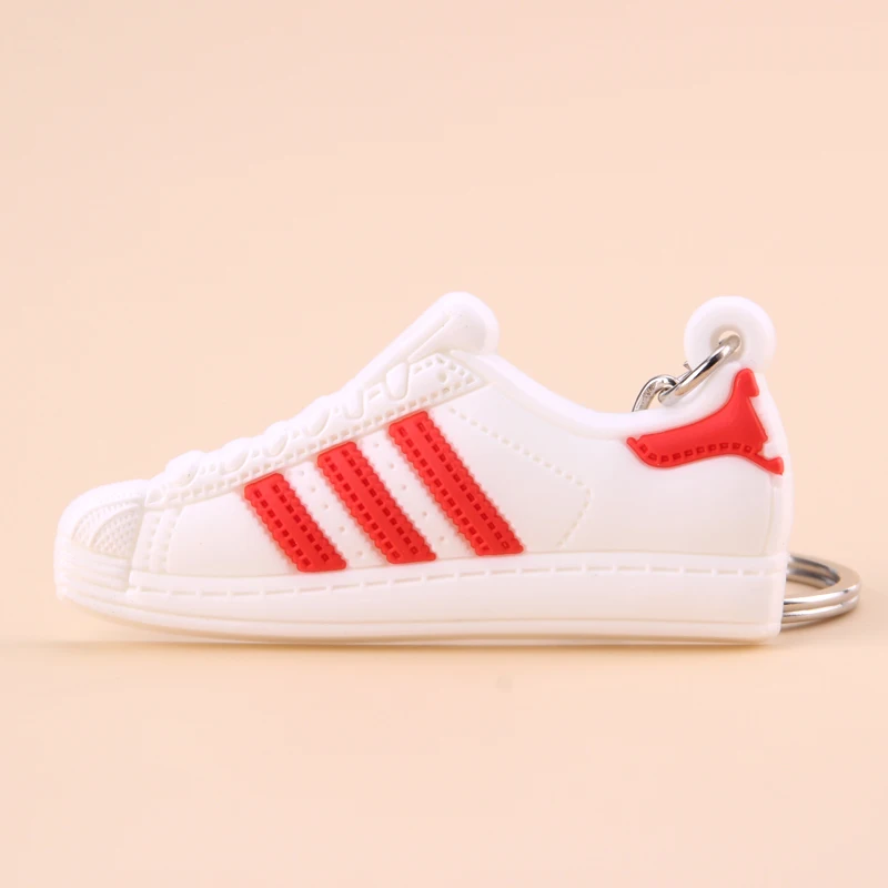 Photo Color8 Силиконовый мини брелок для ключей Jordan Shoe Superstars, брелок для женщин, мужчин и детей, подарок, баскетбольные кроссовки Porte Clef - Цвет: Photo Color8