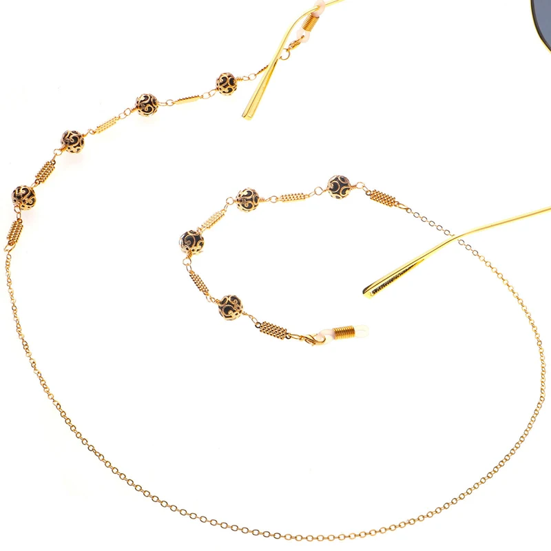 

Fashion Charm Ball Metal Eyeglass Chains Eyewear Sunglasses Rope Reading Glasses Chain Cord Holder Neck Strap