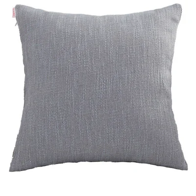Dark Grey Однотонная наволочка для подушки, однотонный домашний декоративный Винтажный Розовый, слоновая кость, синий, зеленый чехол для подушки на диван-кровать для дома 45x45 см 50x50 см 60x60 см - Цвет: Dark Grey