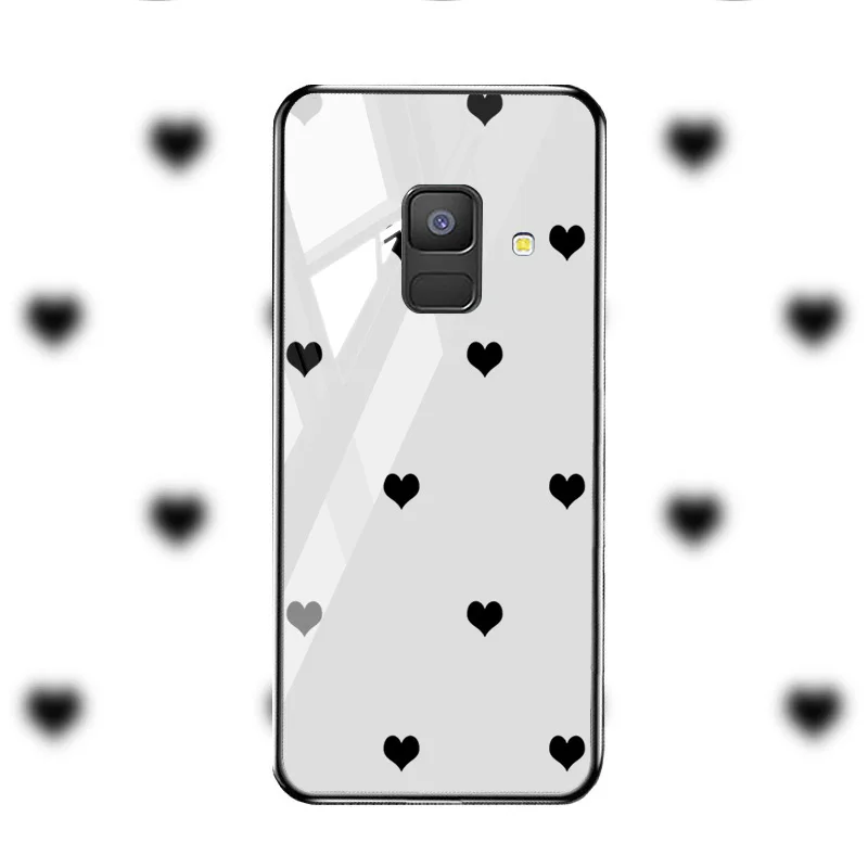 M031 Soaptree чехол из закаленного стекла для samsung Galaxy A8 A6 Plus чехол s Star Space мультфильм для samsung A8 A730F A530F чехол бампер - Цвет: M031