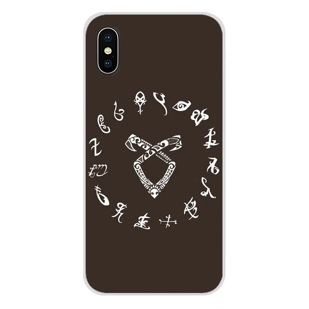 Аксессуары для телефонов Shadowhunters Runes чехлы Apple iPhone X XR XS MAX 4 4S 5 5S 5C SE 6 6S 7 8 Plus ipod touch