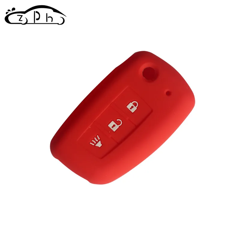 Soft Silicone Car Key Cover FOB Case 3 Buttons for Nissan Qashqai X-trail Flip Remote Folding Free Shipping 2017 2018 | Автомобили и