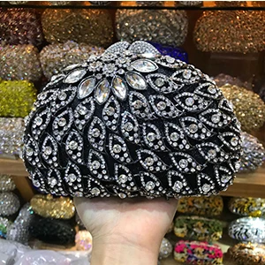 color same as pictur Золотой Розовый клатч, женская серая вечерняя сумочка, стразы, красный клатч, кошелек с кристаллами, сумочка для свадьбы, вечерние, банкетные сумочки - Цвет: color same as pictur