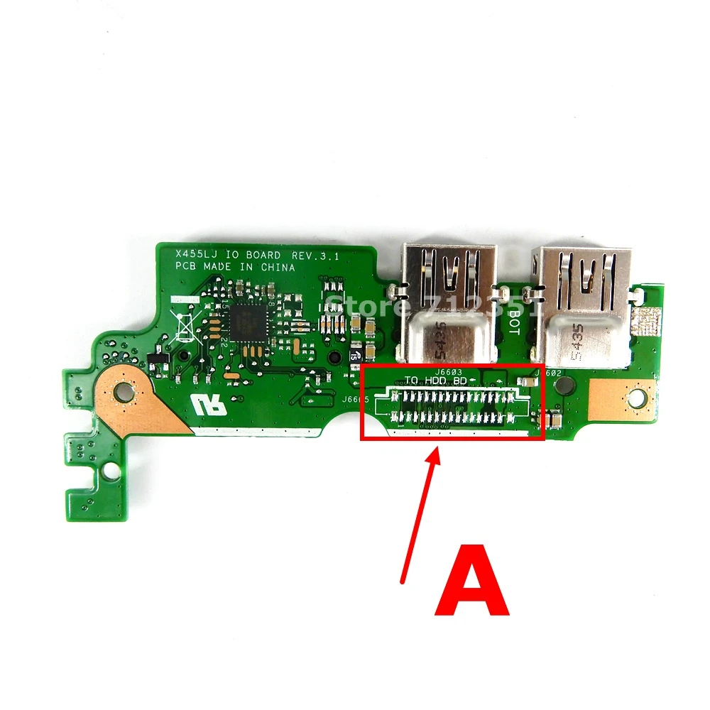 Плата ввода вывода X455LJ REV3.1 для ASUS X455 X455L X455LD X455LF X455WE разъемы USB карты детской
