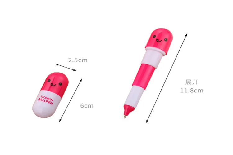 Kawaii симпатичная капсула шариковая Ручка канцелярия для учеников Мультипликация выдвижная ручка подарки для детей новые ручки