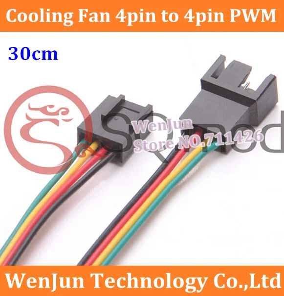 

DHL/EMS Free Shipping 30cm 4 Pin to 3pin/4pin PWM Convert Connector Extension Cable 4P PC Computer Cooling Fan 500PCS/LOT