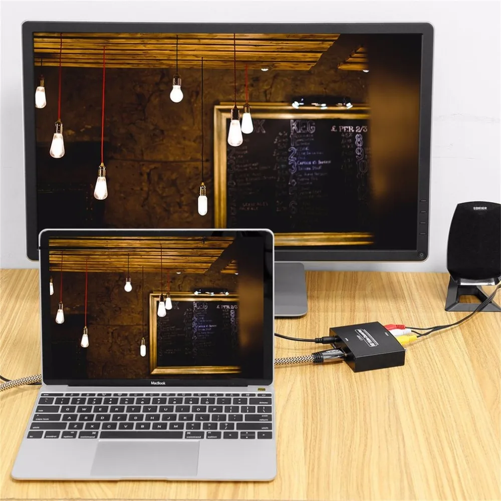 HDMI в RGB компоненты (YPbPr) видео + R/L аудио адаптер конвертер HD ТВ 2 канала LPCM 1 65