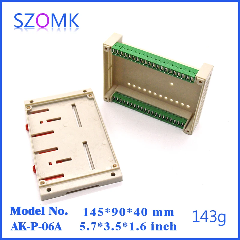 Din-рейка пластиковый корпус электроника Клеммная колодка (1 шт.) 145*90*40 мм