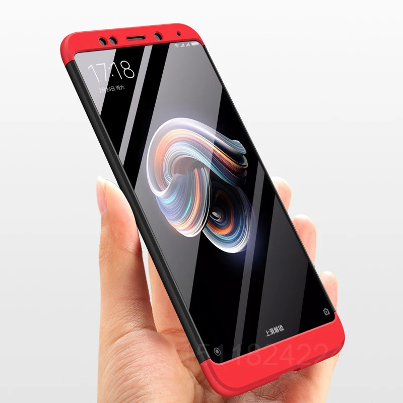 Чехол с полной защитой 360 для Xiaomi Redmi Note 5 Global Plus жесткий матовый защитный чехол 4X