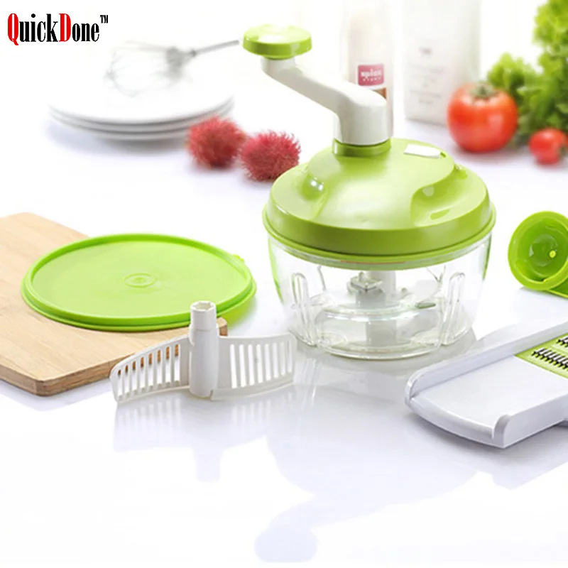 Резак для овощей QuickDone ручной скоростной измельчитель спиральный слайсер
