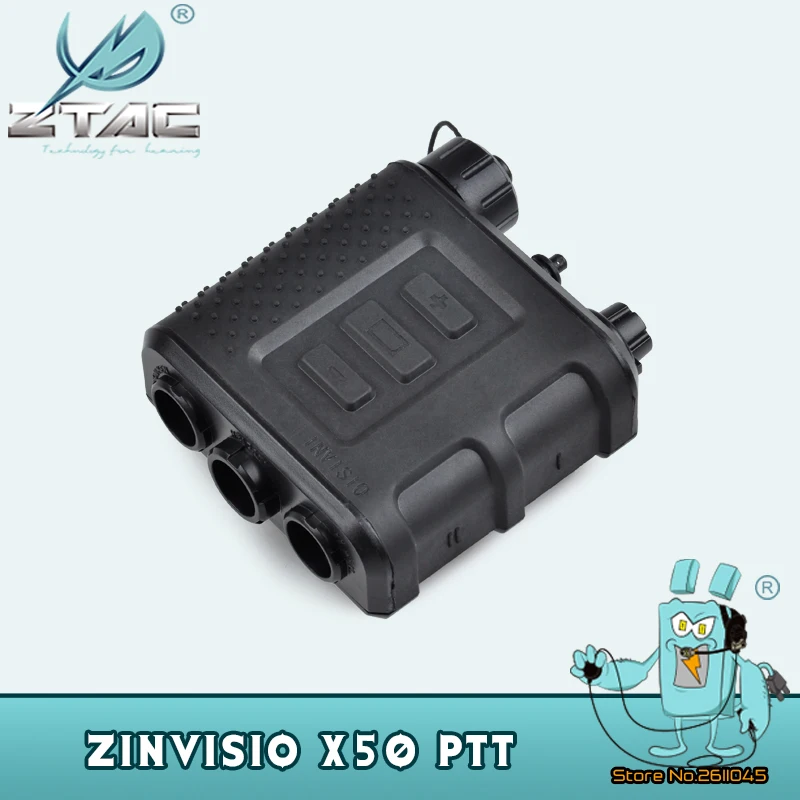 Z-tac Тактический PTT ZInvisio X50 для Baofeng BF радио Kenwod Ушная гарнитура Военная Тактическая Z121