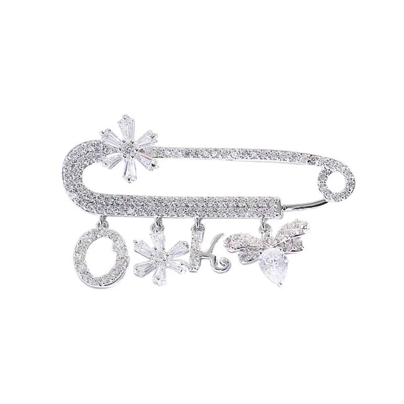 Blingbling стразы броши безопасные булавки ювелирные изделия блестящий Забавный
