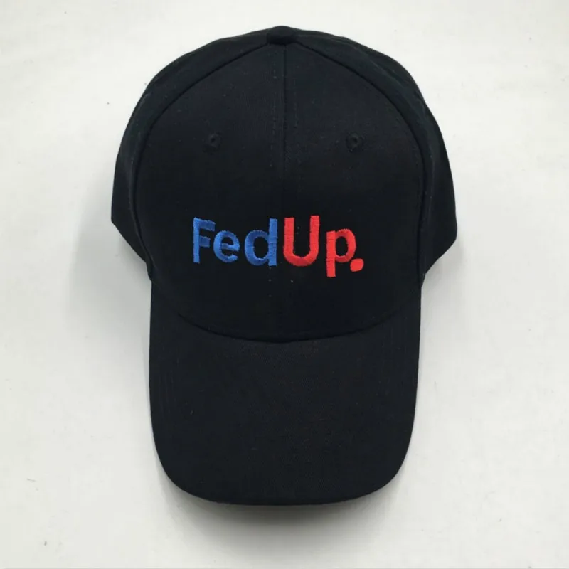 Вышивка буквами FedUP. Бейсбольная кепка для мужчин высокое качество хлопковая