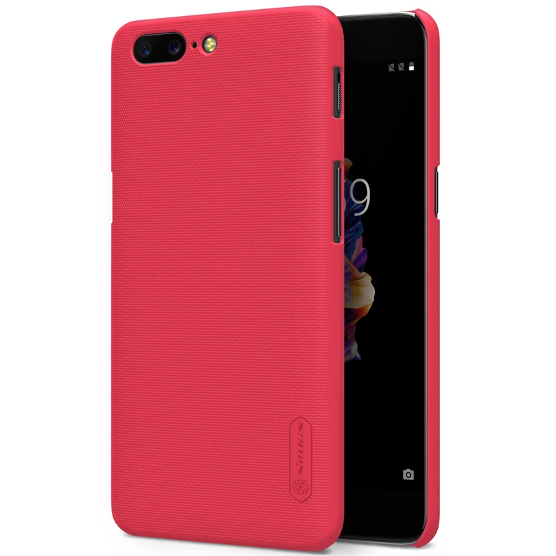10 шт./лот оптовая продажа Nillkin Супер Матовый Защитный чехол для oneplus 5 Жесткая