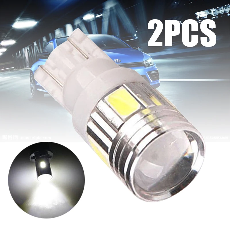 

2pc/sets T10 W5W 5630 6LED Canbus Wedge Width License Plate Light Bulb White