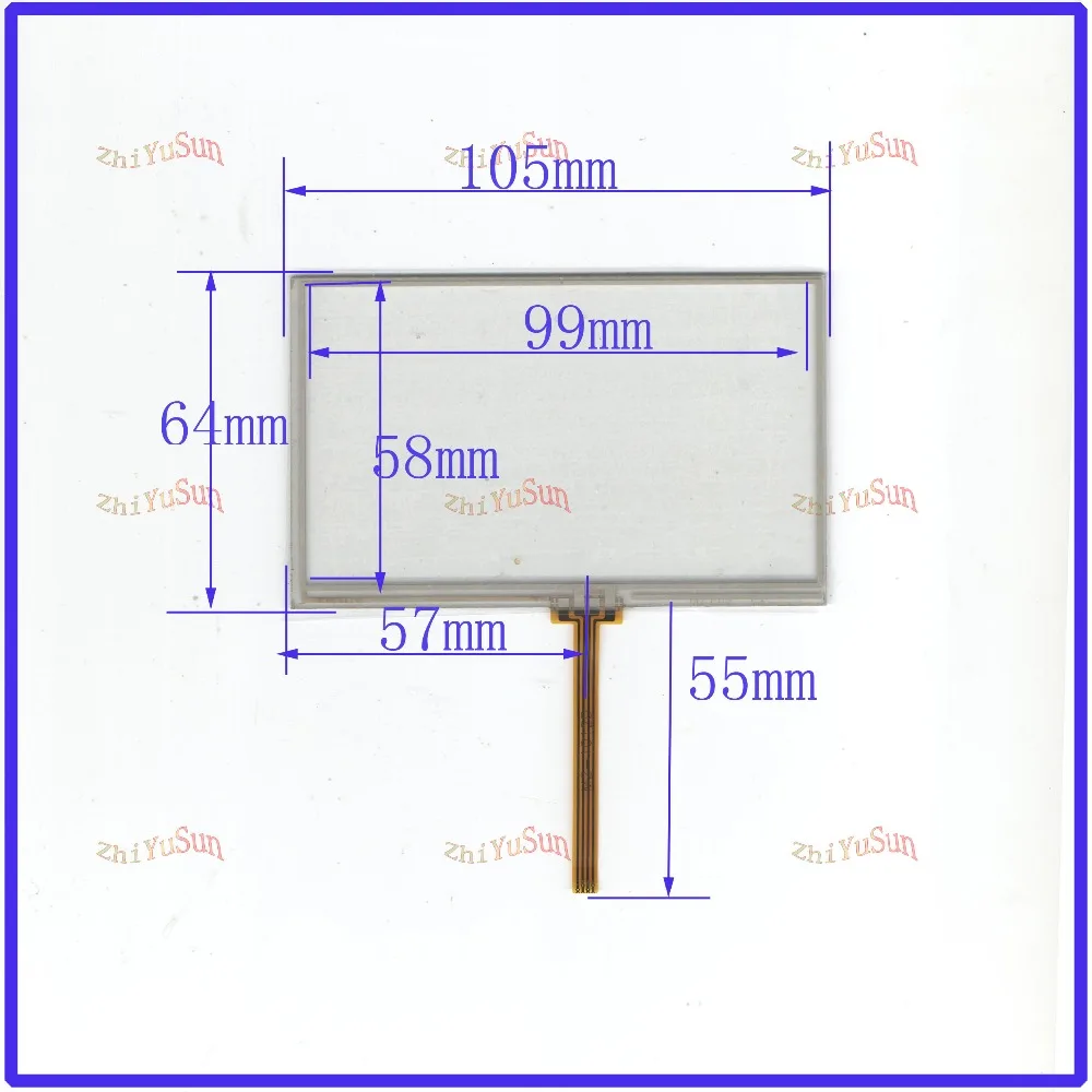 ZhiYuSun compatibl HT-465MT XINJE 4.3inch 105*65 4 wire  TOUCH SCREEN   touch panel 105mm*65mm  this is compatible