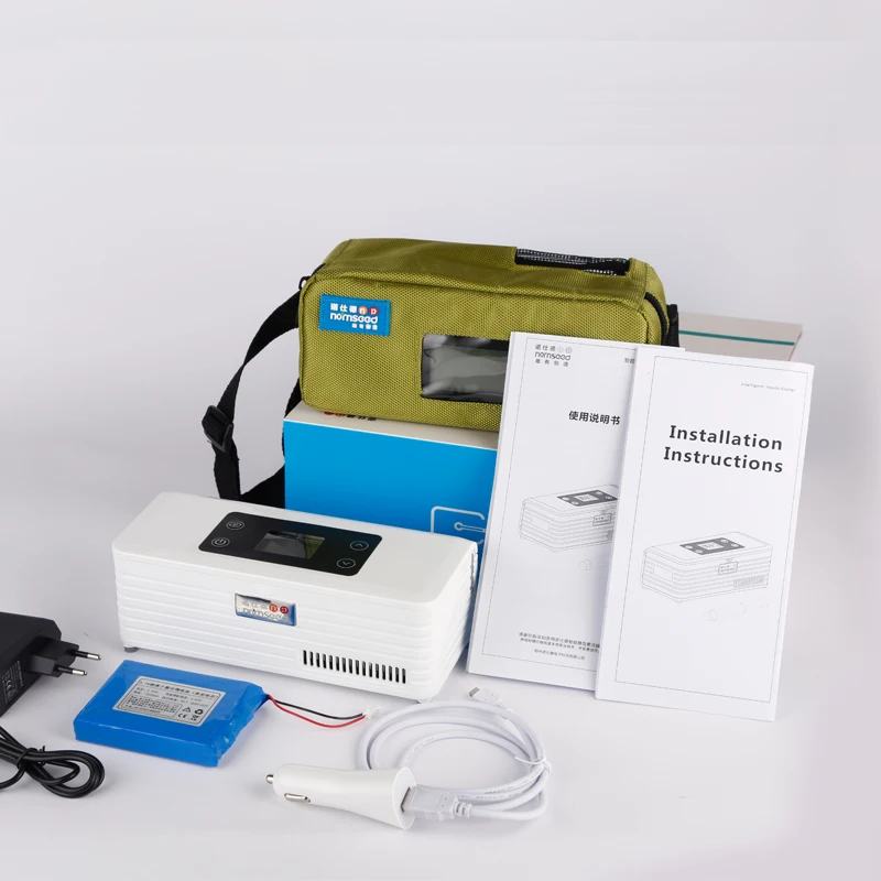 

Micro pharmacy medicool container thermoelectric cooler diabetics insulino fridge blood refrigerator esky cooler case travelling