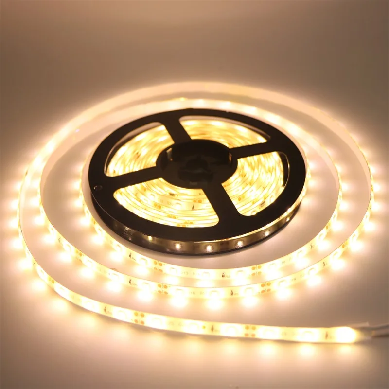 Светодиодная лента DC 12V 2835 SMD 5 м/лот 60 светодиодов/M IP20 IP65 водонепроницаемый теплый