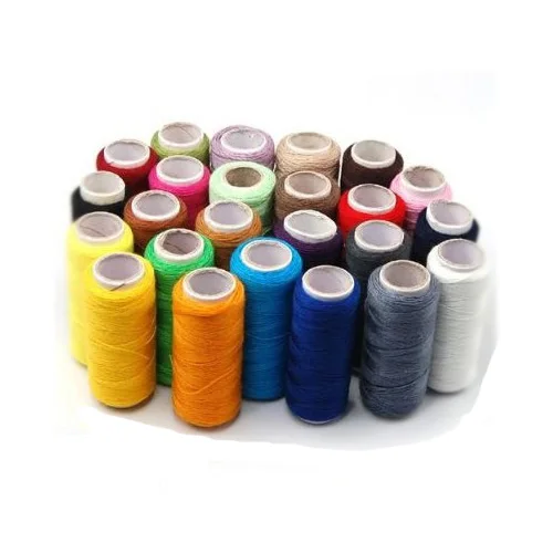 Поставка 24 разноцветных катышков полиэфирные швейные нитки|polyester sewing thread|sewing