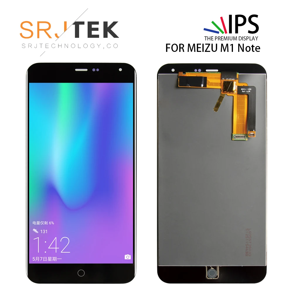 Srjtek для Meizu M1 Note M1Note ЖК-дисплей + кодирующий преобразователь сенсорного экрана в