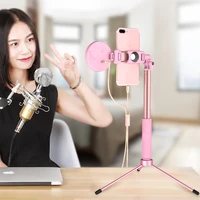 dimmable led selfie ring light youtube video live 3200k photo studio light with phone holder usb plug with selfie sticktripod