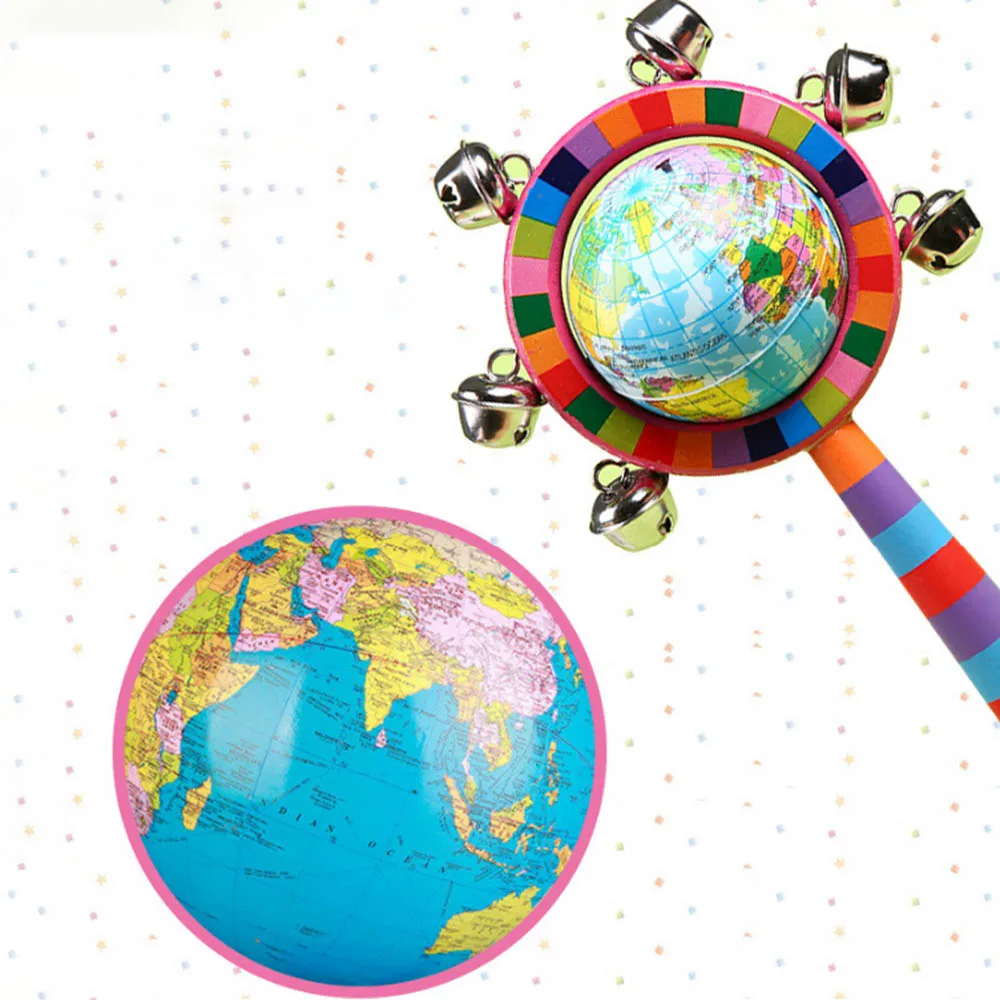 Экологичная ручка музыкальные игрушки колокольчик Развивающие деревянные