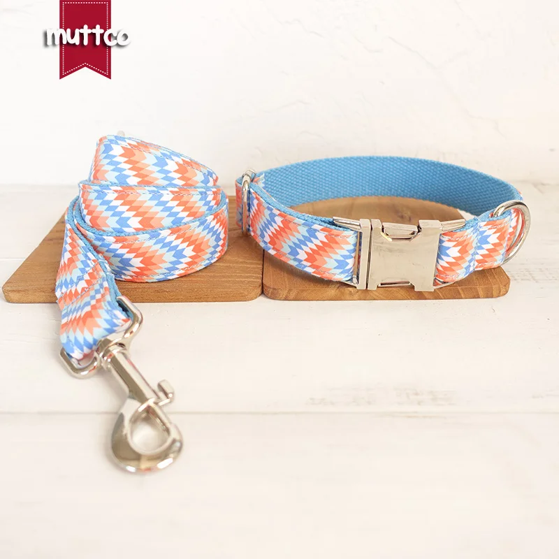 50 компл./лот MUTTCO оптовая продажа конкретных Красочные ошейник волна уникальный