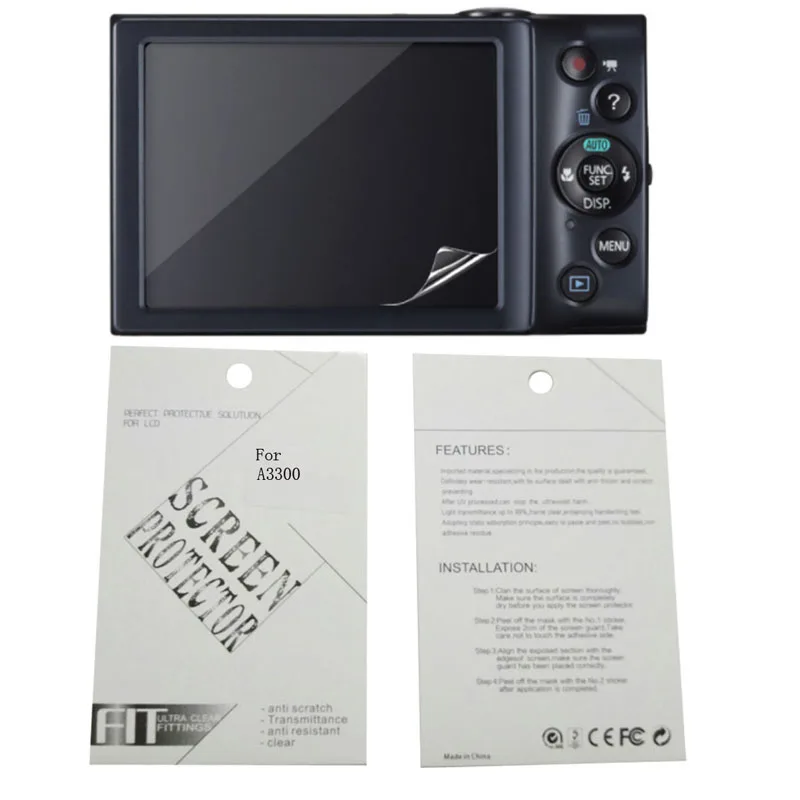 2 шт. защитная пленка для камеры Canon R RP A3300 A3400IS A4000IS IXUS150 IXUS165 IXUS175 IXUS190 IXUS 265 HS |