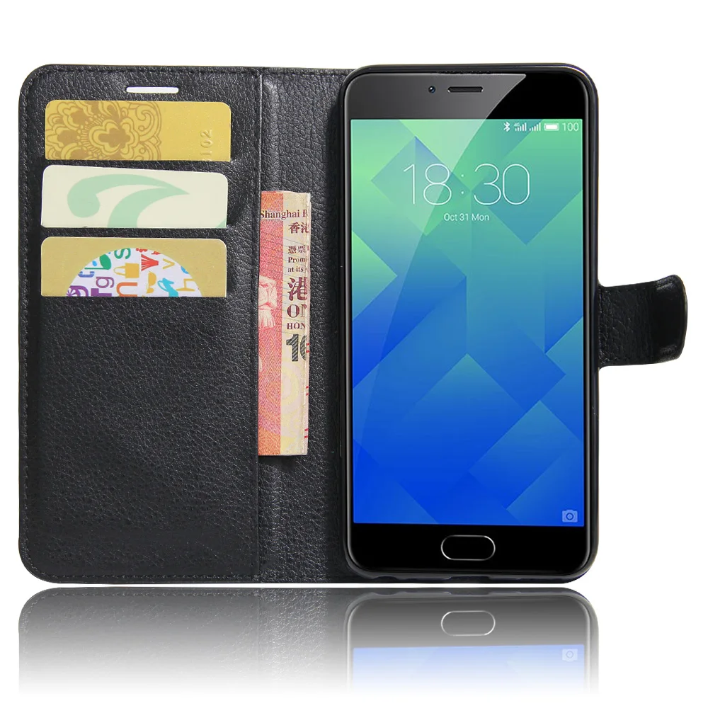 Purse Flip Card Pouch Stand Crystal Diamond Rhinestone Cover Case For Meizu Meilan 5 |