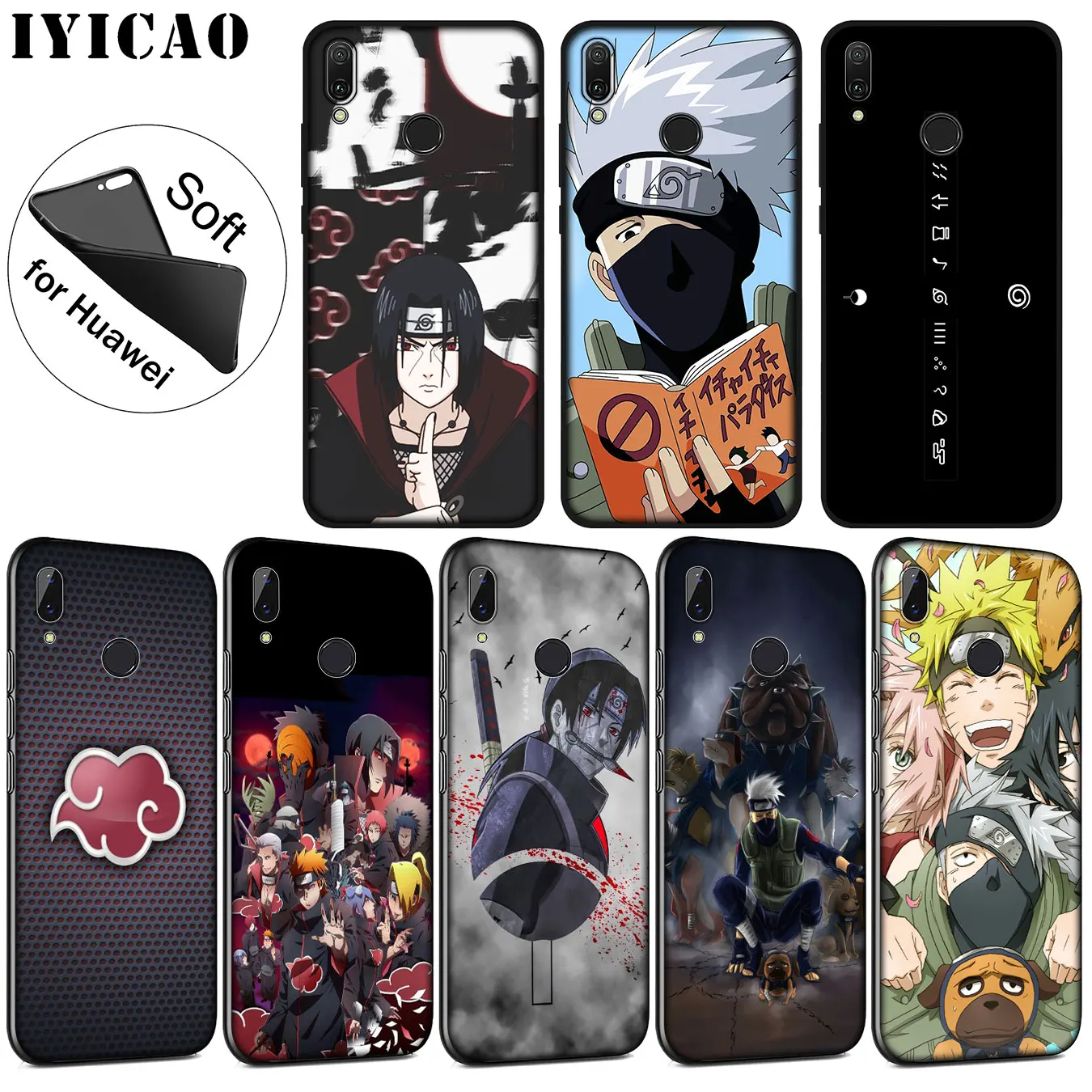 IYICAO NARUTO Hatake Kakashi Мягкий силиконовый чехол для Huawei P30 P20 Pro P10 P9 P8 Lite Mini 2017 2016 2015 P smart Z