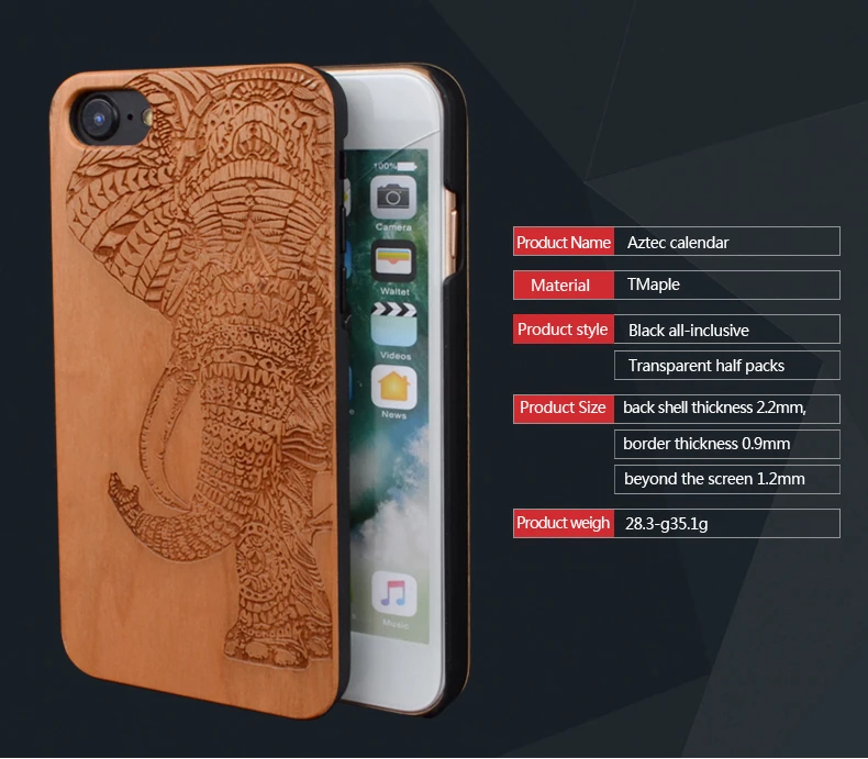 Чехлы для мобильных телефонов Iphone X, 5 s, 6 s, 7, 8 plus с изображением слона под заказ